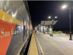 Fairfield-Vacasville Station with Amtrak Capitol Corridor Train # 723 doing its station work at the depot